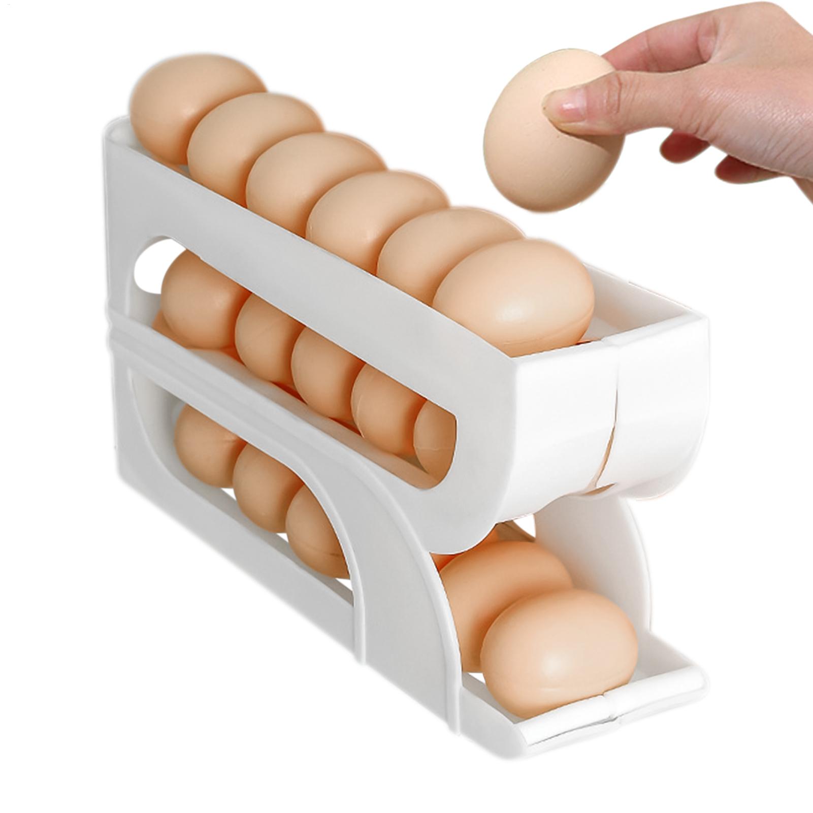 Meal Prep Eggs - Egg Container for Refrigerator 3 Tiers