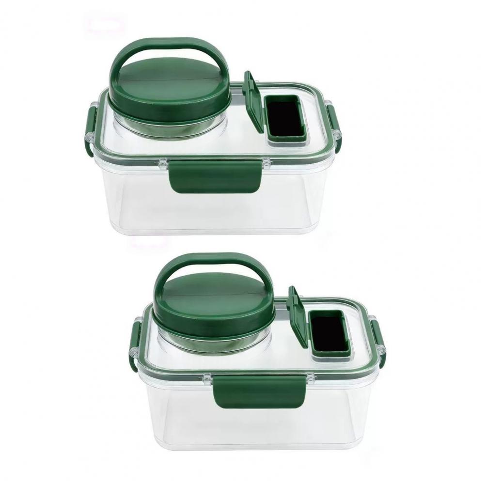 Meal Prep Jar Salad - Salad Container with Dressing Cup 2-pack