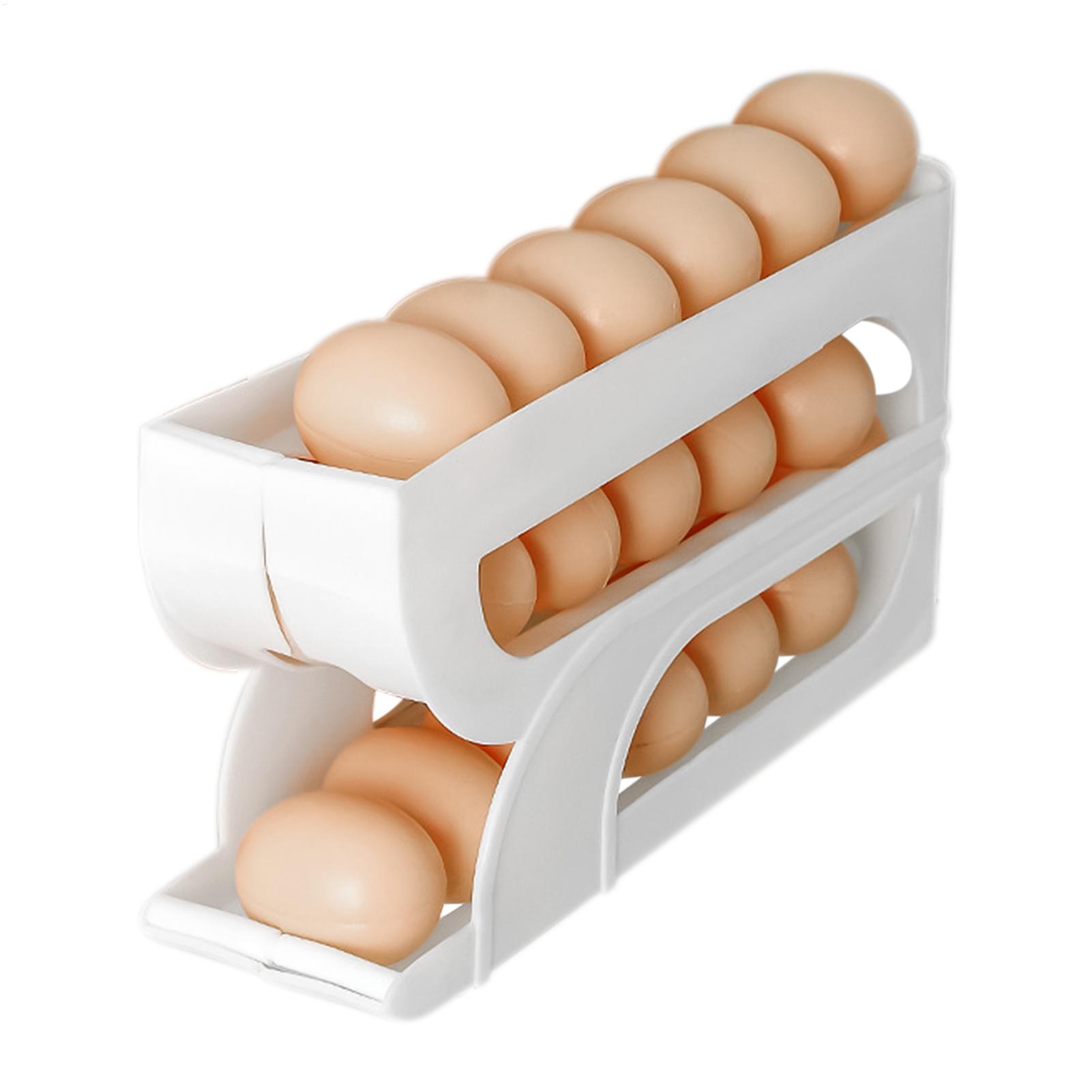 Meal Prep Eggs - Egg Dispenser for Refrigerator 3 Tiers