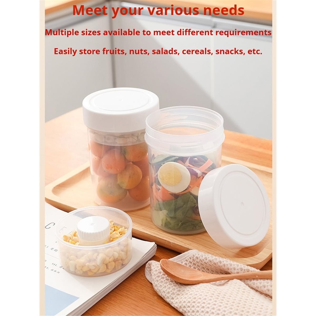 Leakproof Salad Jars - Wet/Dry - Meal Prep Jar Salad recension och pris