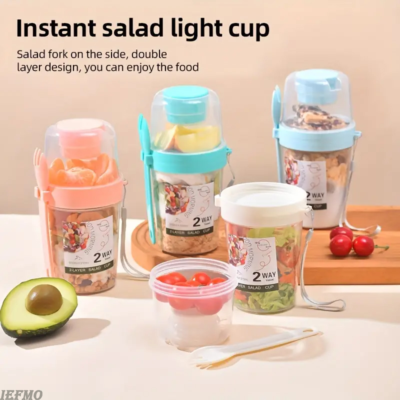 On-the-Go Salad Bowl Set with  - Meal Prep Yogurt Bowl recension och pris
