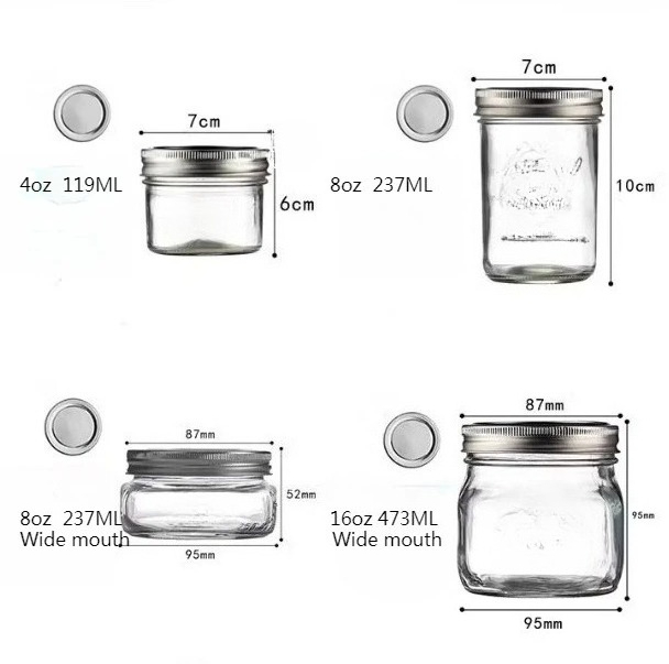 1PC Mason Jars with Lids, Wide - Meal Prep Jar Salad recension och pris