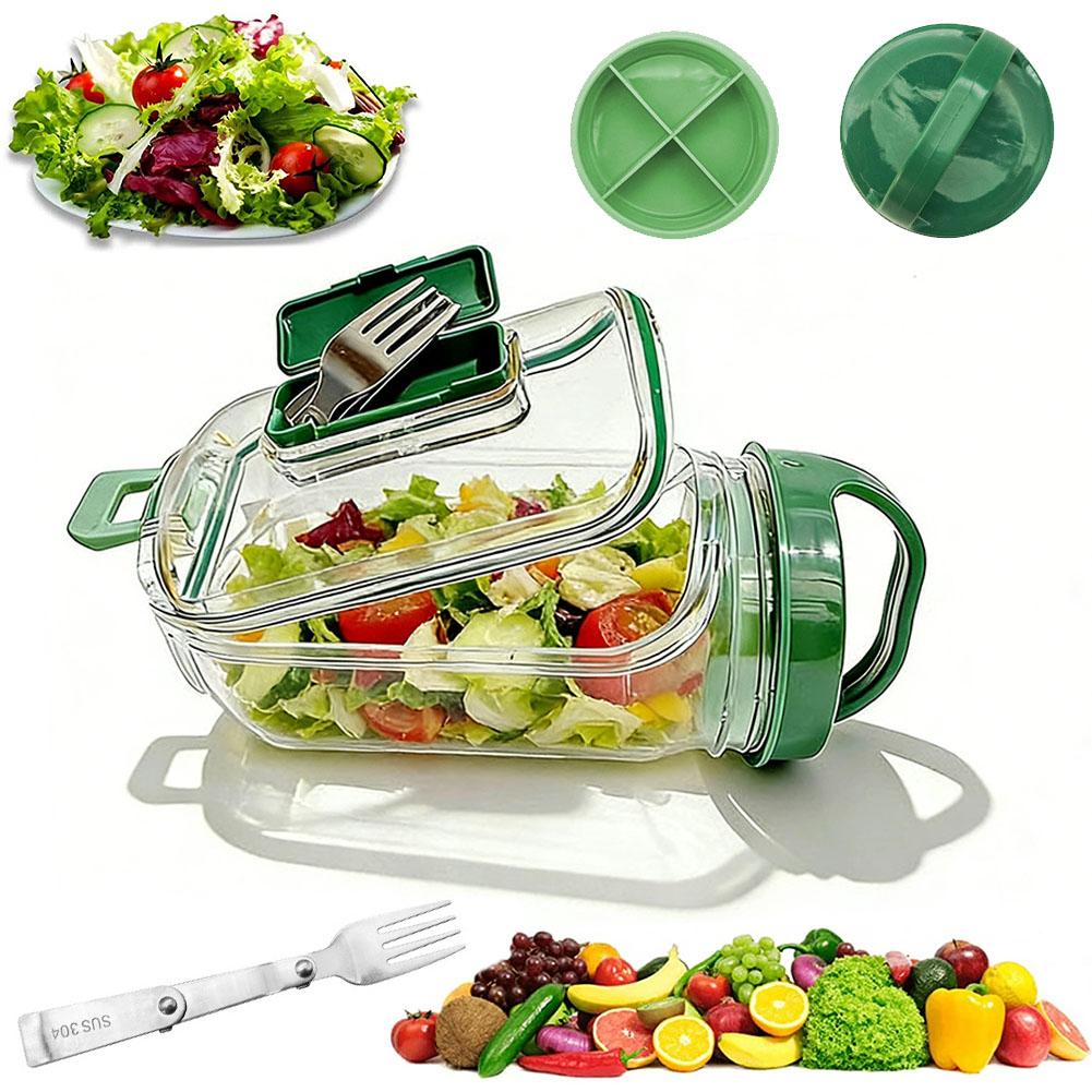 Portable Salad Container Jar w - Meal Prep Jar Salad recension och pris