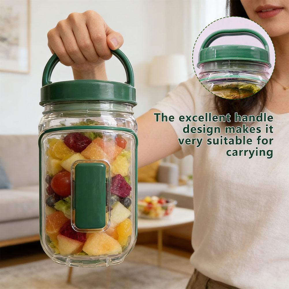 Portable Salad Container Jar w - Meal Prep Jar Salad recension och pris