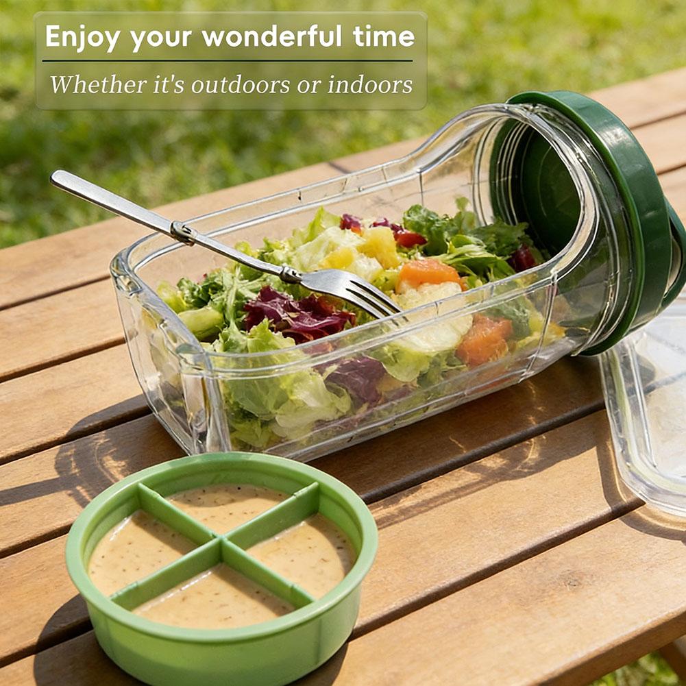 Portable Salad Container Jar w - Meal Prep Jar Salad recension och pris