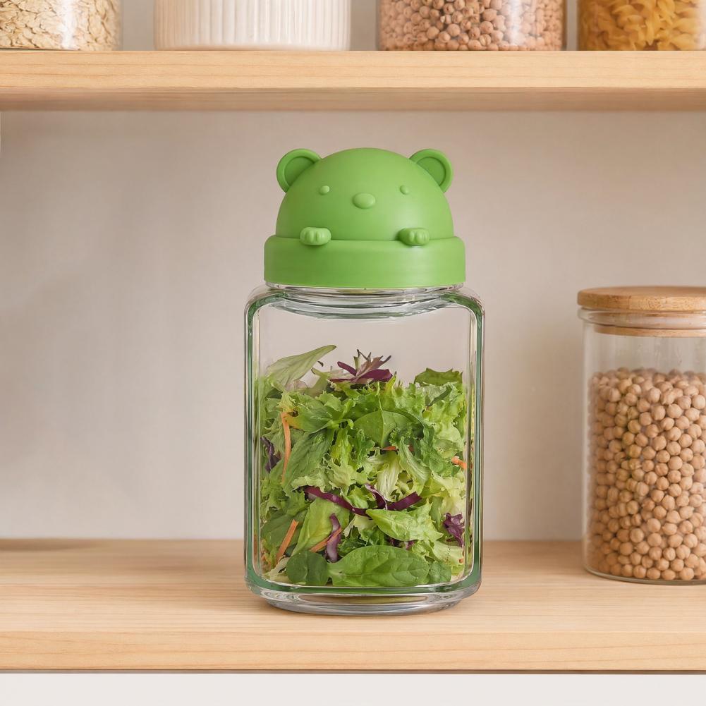 Acrylic Food Storage Jar Cute  - Meal Prep Jar Salad recension och pris