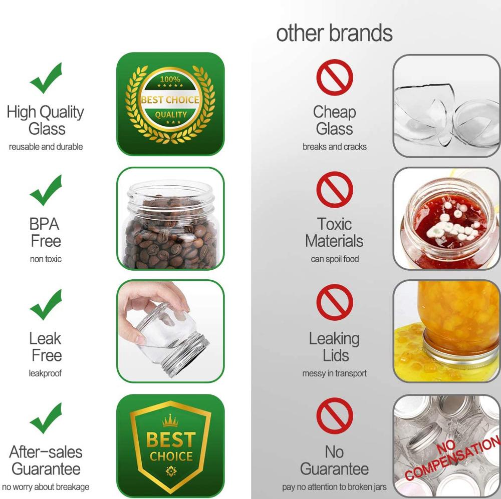 Regular Mouth Mason Jars and L - Meal Prep Jar Salad recension och pris