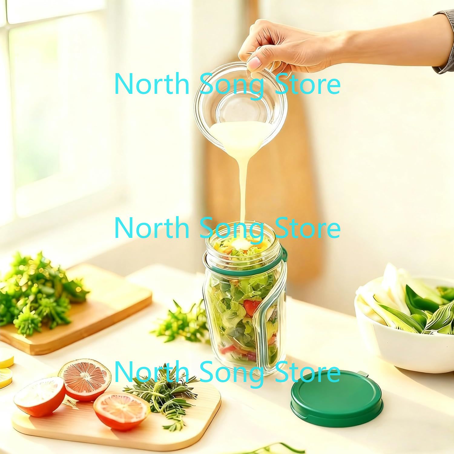 2026 NewSide-Opening Salad Mas - Meal Prep Jar Salad recension och pris