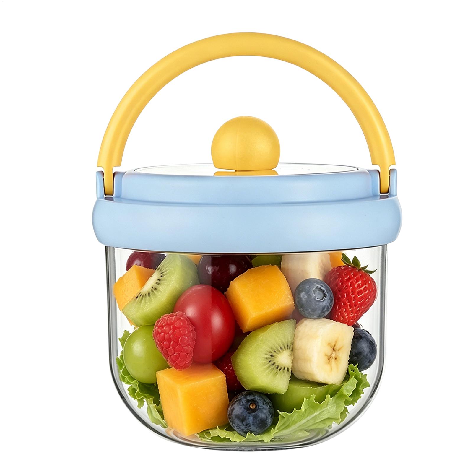 600ml Travel Salad Container L - Meal Prep Jar Salad recension och pris
