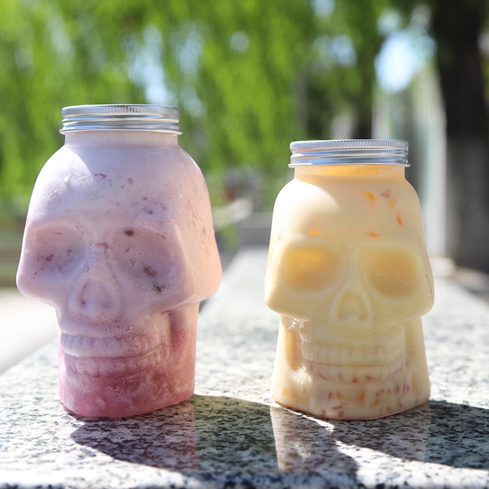 Transparent Skull Jars with Li - Meal Prep Jar Salad recension och pris