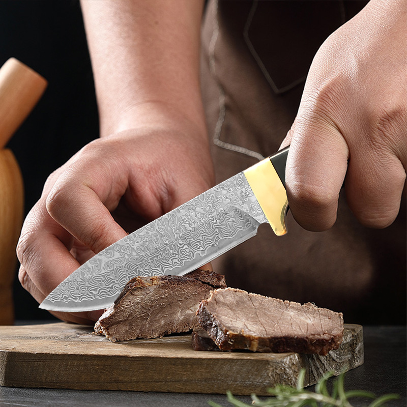 Damascus VG10 Steel Knife Wood - Meal Prep Japan recension och pris