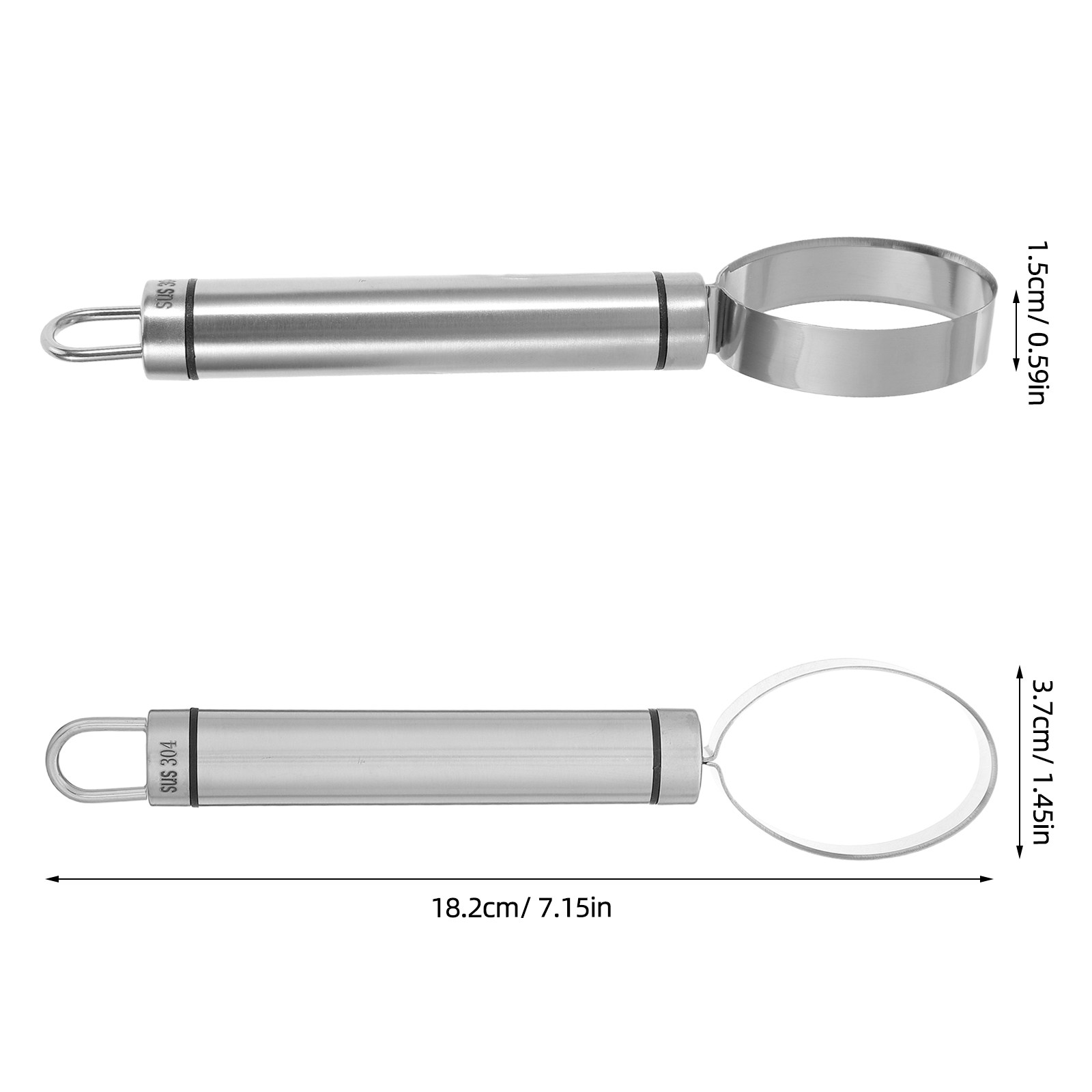 2Pcs Stainless Steel Fruit Cor - Meal Prep Zucchini recension och pris