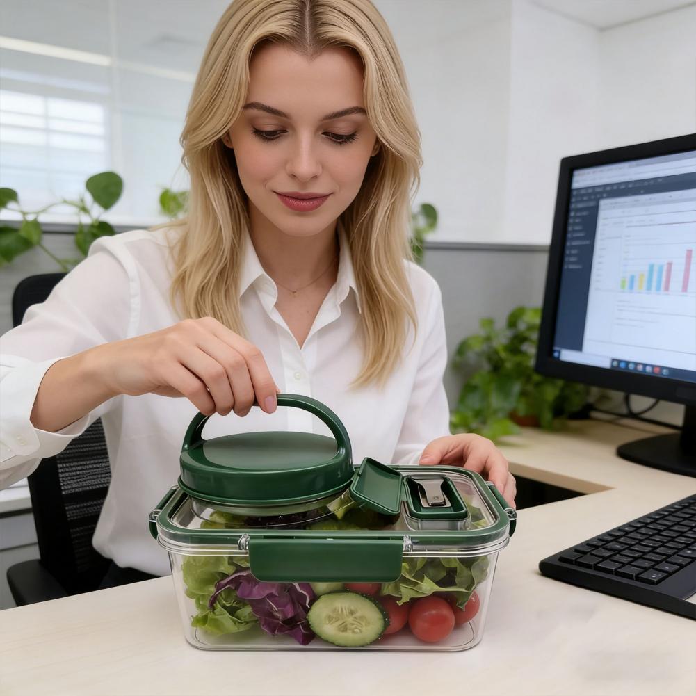 Salad Container with Dressing  - Meal Prep Jar Salad recension och pris
