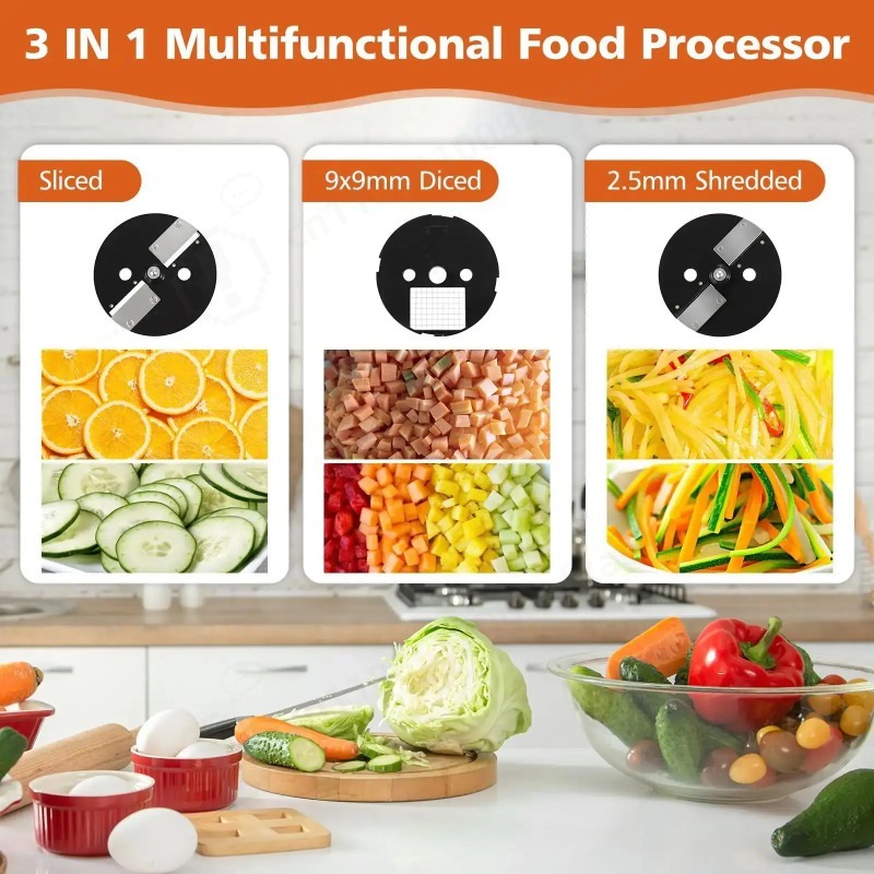 3-in-1 Auto Vegetable Chopper- - Meal Prep Zucchini recension och pris