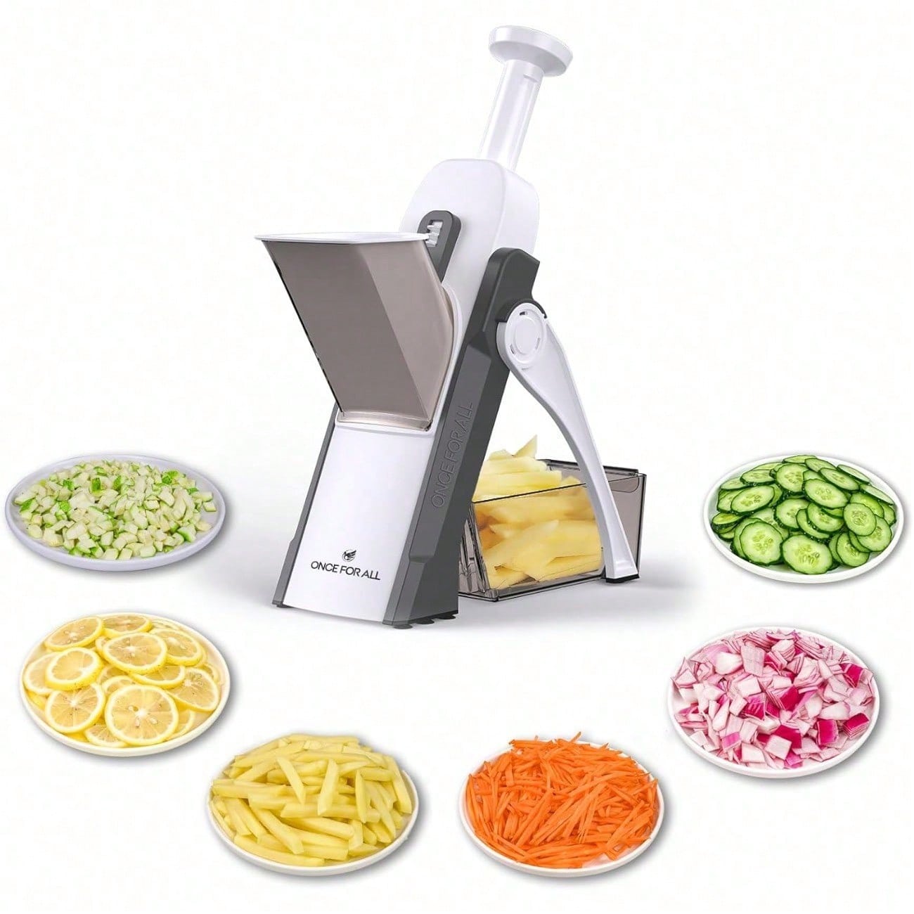 Safe Mandoline Slicer 5 in 1 V - Meal Prep With Potatoes recension och pris