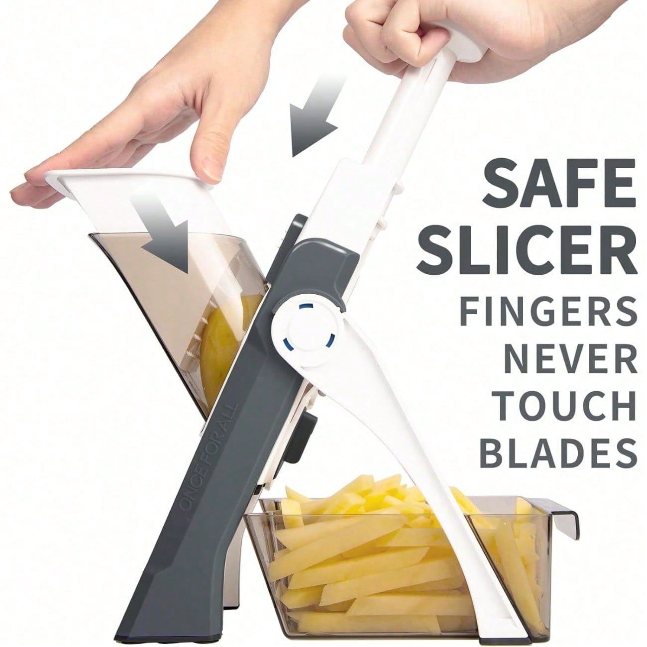 Safe Mandoline Slicer 5 in 1 V - Meal Prep With Potatoes recension och pris