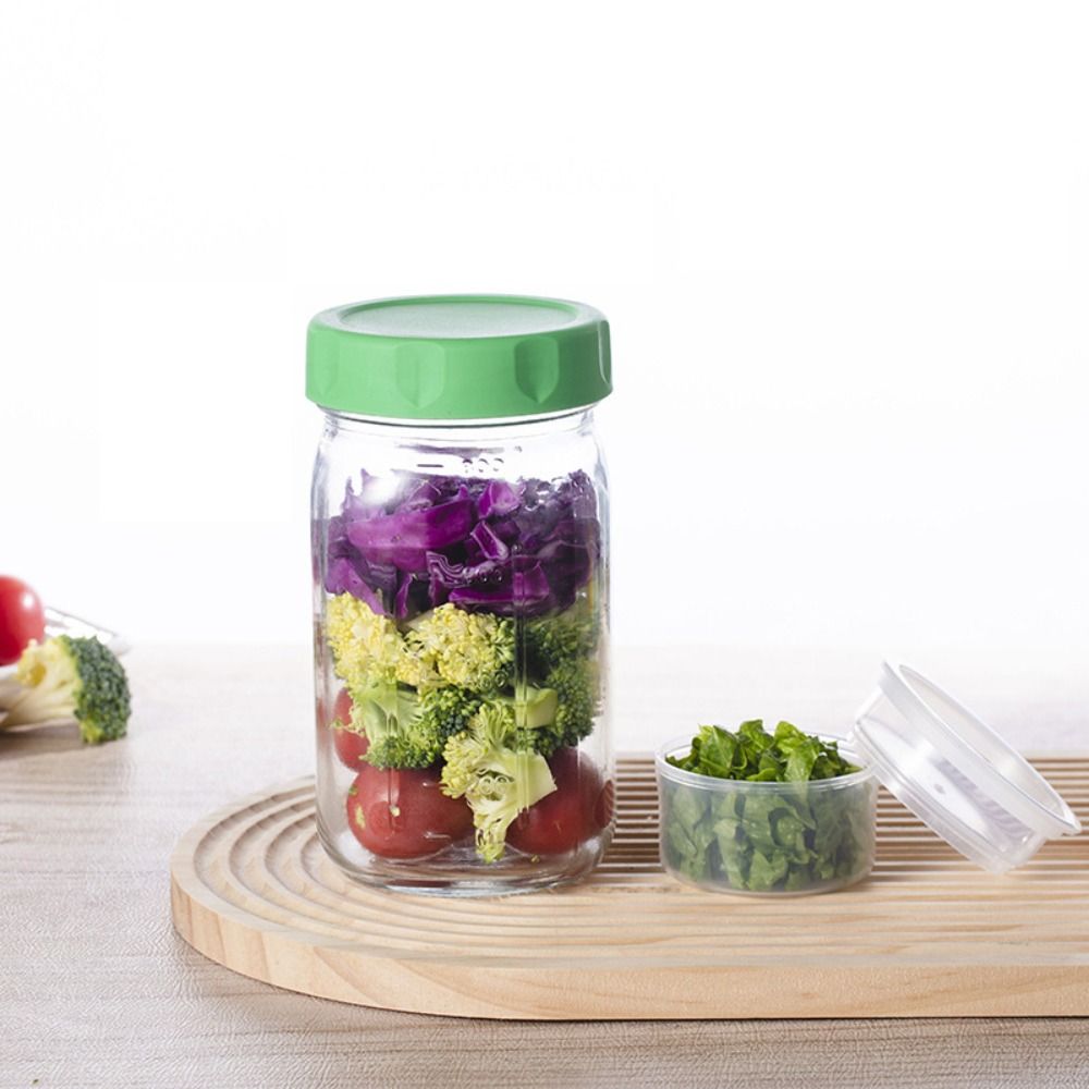 4 Pack 32 Oz Glass Salad Jars  - Meal Prep Jar Salad recension och pris