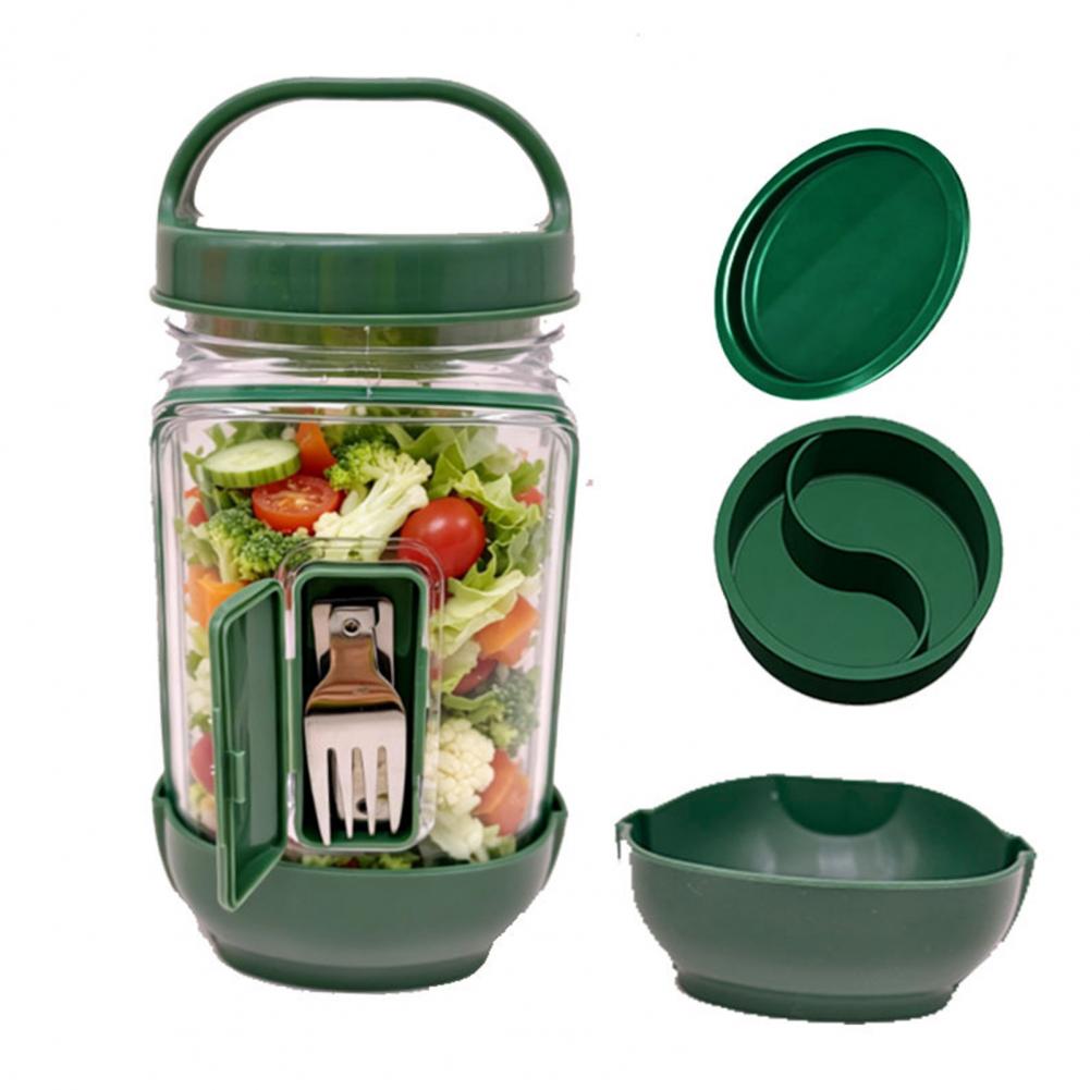 Leakproof Side Open Salad Jar  - Meal Prep Jar Salad recension och pris