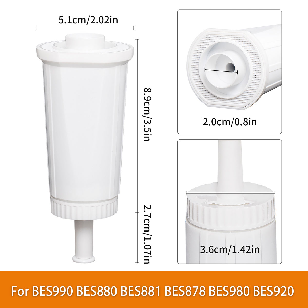 BES880 Water Filter Used For B - Breville Espresso Barista Touch recension och pris